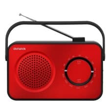 Image of Aiwa R-190 (Red) Portable AM/FM Radio mains and battery - Ideal for gift