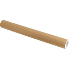 Image of POSTAL TUBES A0 885mmx50mm INCL PLASTIC CAPS CARDBOARD POSTING ROLL POSTING