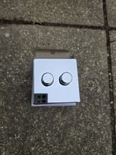 Image of BG Flatplate Polished Chrome Screwless 2 Gang 2 Way Push Dimmer Switch 200W