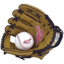 Image of Midwest Baseball Glove & Ball Beginners Boys Girls Players