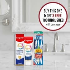 Image of Colgate Total Active Prevention+ Advanced Whitening Toothpaste 75ml 