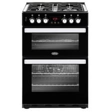 Image of Belling Cookcentre 60DF 444410821 - Black Dual Fuel Cooker with Double Oven - 10
