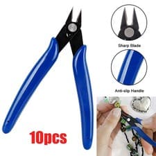 Image of 10PCS Electrical Side Snip Flush Pliers Cable Wire Cutter Cutting Pliers Tool