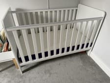 Image of Tutti Bambini Rio Cot Bed with Cot Top Changer - White