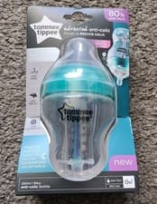 Image of Tommee Tippee Advanced Anti-Colic Baby Bottle 260ml, Heat Sensing Tube 0m+, Teat