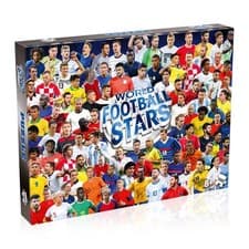 Image of Winning Moves World Football Stars 1000 Piece Jigsaw Puzzle Game Piece together