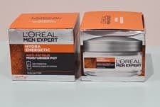 Image of 2 X L'Oreal Men Expert Hydra Energetic Anti-Fatigue Moisturiser Pot 50ml