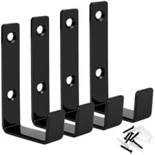 Image of 4 Pack Heavy Duty Garage Hooks Carbon Steel J Shape Wall Hooks for Garage