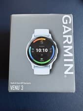 Image of Garmin Venu 3 45mm White 8GB Bluetooth Smartwatch - BRAND NEW