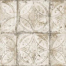 Image of Galerie Floral Tile Rustic Wallpaper Traditional Stylish Ornate Paste The Wall