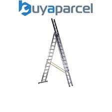 Image of Zarges 44844 D-Rung Combination Ladder 3-Part 3 x 14 Rungs ZAR44844