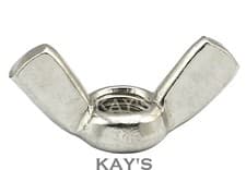 Image of WING NUTS TO FIT METRIC BOLTS & SCREWS A2 STAINLESS STEEL M3 M4 M5 M6 M8 M10 M12