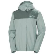 Image of Helly Hansen Womens Vancouver Waterproof Jacket Hiking Outdoor Green Coat