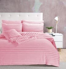 Image of Luxury Big Cord Teddy Fleece Bedding Set – Soft Warm Thermal Duvet Cover, Pillow
