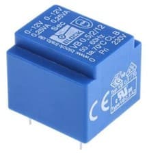 Image of 1 x 1 x 1 x Block Vb0.5/2/12 Isolation Transformer, Ee 20 X 10.5, 500 Mva, 1 X 2