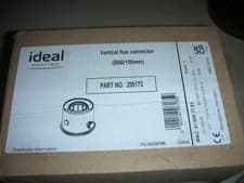 Image of IDEAL VERTICAL FLUE CONNECTOR (60/100mm). Part No 208175 BNIB. FREE POSTAGE.