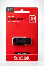 Image of SanDisk Cruzer Blade 64GB & 128GB USB Flash Drive 2.0 Memory Stick