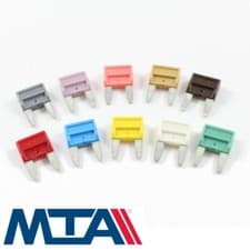 Image of MTA Branded Mini Blade Fuses - Top Quality 12v / 24v 2 AMP - 30 AMP