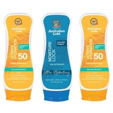 Image of 2 x Australian Gold SPF 50 Lotion & Moisture Lock 237ml
