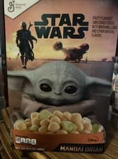 Image of Star Wars The Mandalorian Cereal Marshmallows The Child Unopened Collectors Box