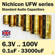 Image of Nichicon UFW FW 6.3V-100V 0.1uF-33000uF Standard Audio Capacitors