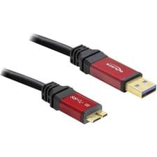 Image of DeLOCK USB 3.0 Cable A to Micro B 1.0 m Red