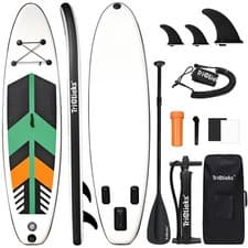 Image of 10FT Inflatable Stand Up Paddle Board Surfing Board Surfboard SUP Sets Pump Bag