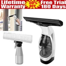 Image of NEW Cordless Window Vac Rechargeable Vacuum Cleaner Squeegee Cleaning Compact