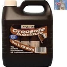 Image of Creocote Dark Brown 4L Wood Treatment - Ideal for Weather-Resistant Outdoor Use