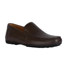 Image of Geox Mens U Kosmopolis Leather Grip Loafers9 UK Dark Brown FS11034