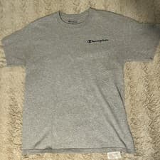 Image of Classic Short Sleeve Tee with Champion Logo. Soft and Comfortable Fabric.Size M