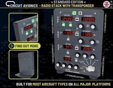 Image of Radio Stack with Transponder for Flight Simulator (STANDARD EDITION)