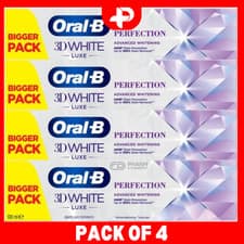 Image of Oral-B 3D White Toothpaste Luxe Perfection Advanced Whitening 100ml Pack of 4