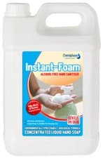 Image of Instant Foam 5 Litres 99.9% Antibacterial Foam Hand Sanitiser Alcohol Free 5L