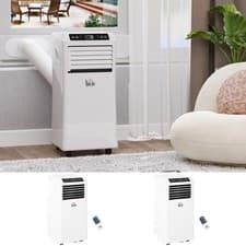 Image of Mobile Air Conditioner W/ Remote Control Cooling Dehumidifying Ventilating White