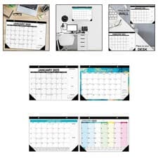 Image of 2025 Desk Calendar 18 Months January to June for Home School Office Use