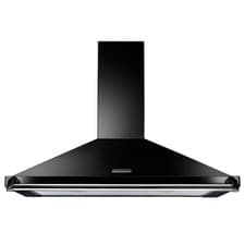 Image of Rangemaster Classic 90cm Chimney Cooker Hood - Black & Chrome RCLAHDC90BLC