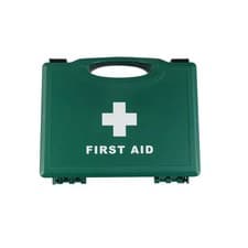 Image of FIRST AID BOX 1-10 PERSON UK HSE COMPLIANT KIT FOR HOME OFFICE BUSINESS SMALL