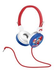 Image of OTL Technologies SM1108 Super Mario Children's Wired Headphones Red