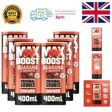 Image of Eco-Friendly MAX BOOST Shower Gel Multipack - Guarana & Grapefruit 6 x 400ml
