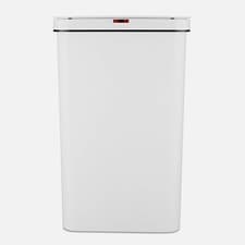 Image of Tower Sensor Bin with Retainer Ring, Battery-Operated, 50L, White T838005W