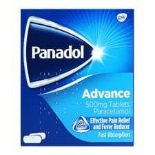 Image of Panadol Advance 64 Tablets Paracetamol Painkiller UK Pharmacy