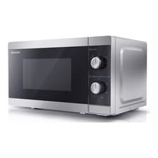Image of Sharp YC-MS01U-S 20L 800W Microwave, 5 Power Levels, Defrost, Silver