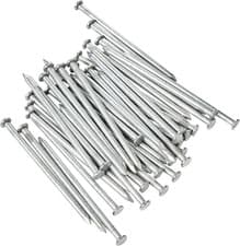 Image of ForgeFix Round Head Nails 500g Pack Bright Steel 25 - 100mm DIY Construction Fix
