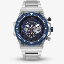 Image of Guess Mens Exposure Blue Dial Chronograph Watch GW0324G1