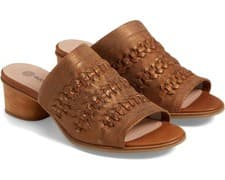 Image of Eric Michael Women's Lisbon Leather Sandals Tan