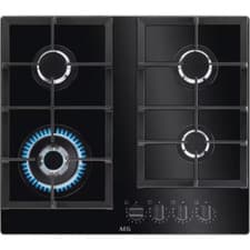 Image of AEG 6000 Series 60cm 4 Burner Gas Hob - Black HKB64420NB