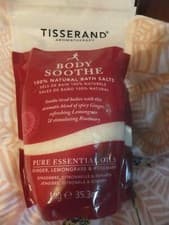 Image of Tisserand Body Soothe herbal bath salts - Ginger, Lemongrass, large 1 KILO pack
