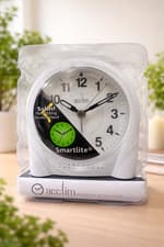 Image of Acctim Sweeper Smartlite® Alarm Clock in Silver and Black