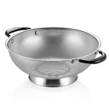 Image of 18/8 Stainless Steel Colander Easy Grip Micro perforated 5 Quart Colander